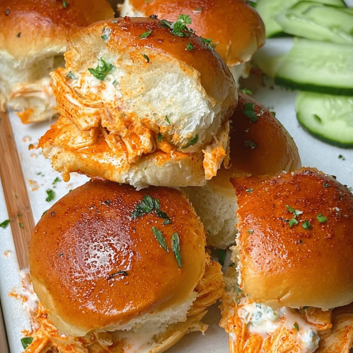 Easy Buffalo Chicken Sliders: Perfect for Game Day & Parties